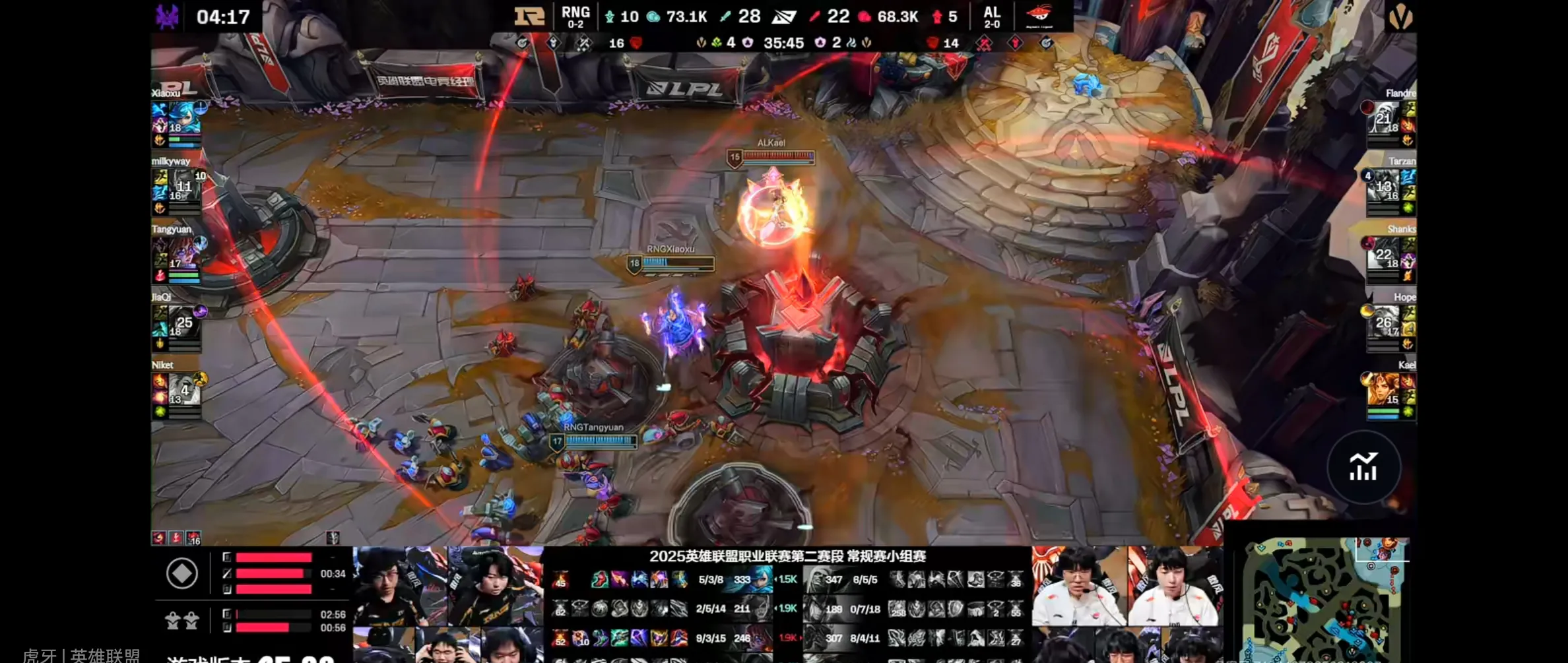 关于RNG翻盘G2，Hanssama高光表现的信息