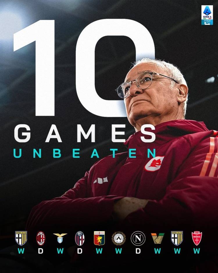 包含罗马客场战平那不勒斯，保持不败纪录的词条